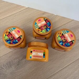 Tree Hut‎ Sweet Punkin Set Of 4 Sugar Scrub Apricot Sandalwood